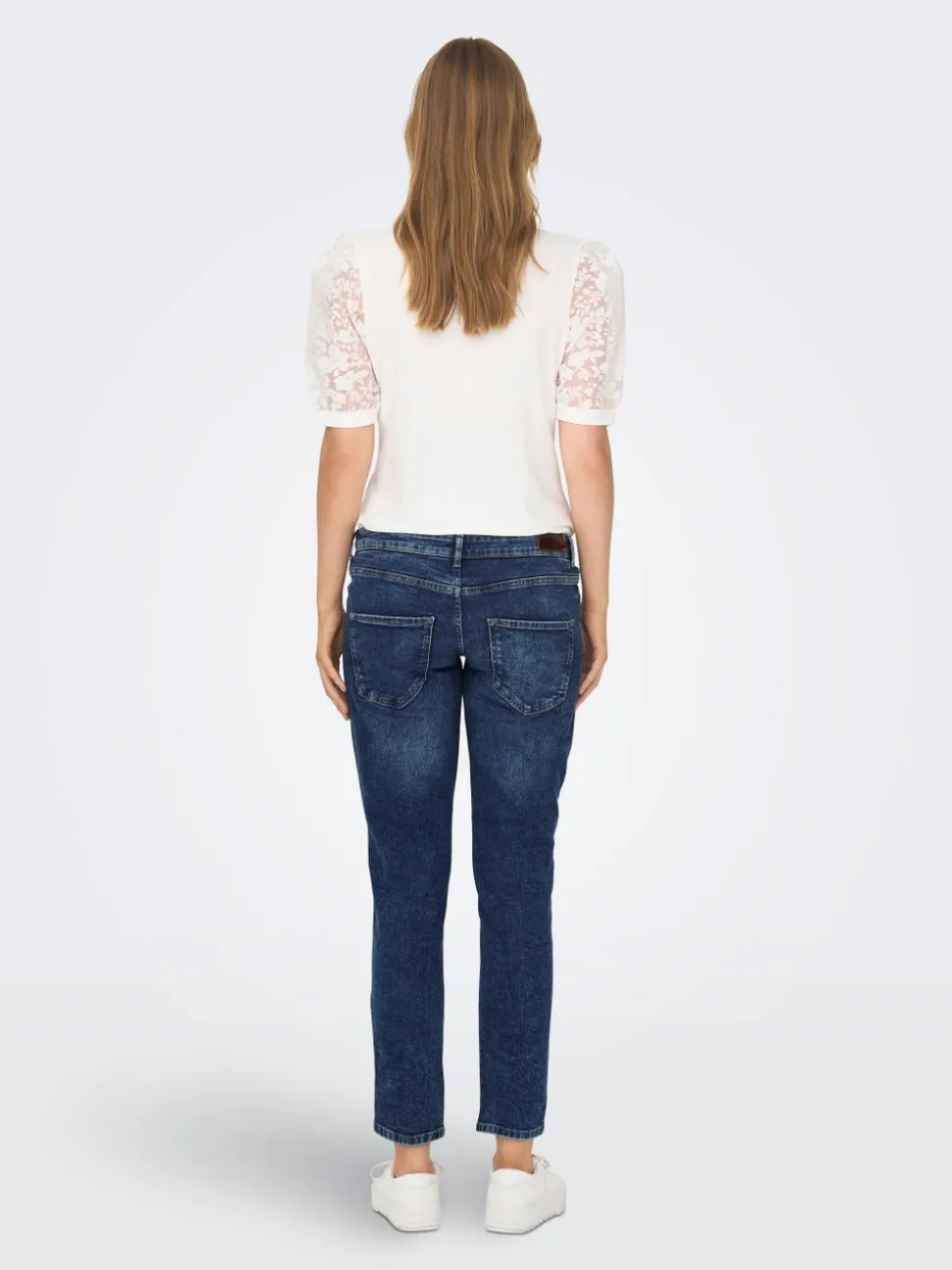 OLMENEDA Taille haute Straight Fit Longueur cheville Jeans