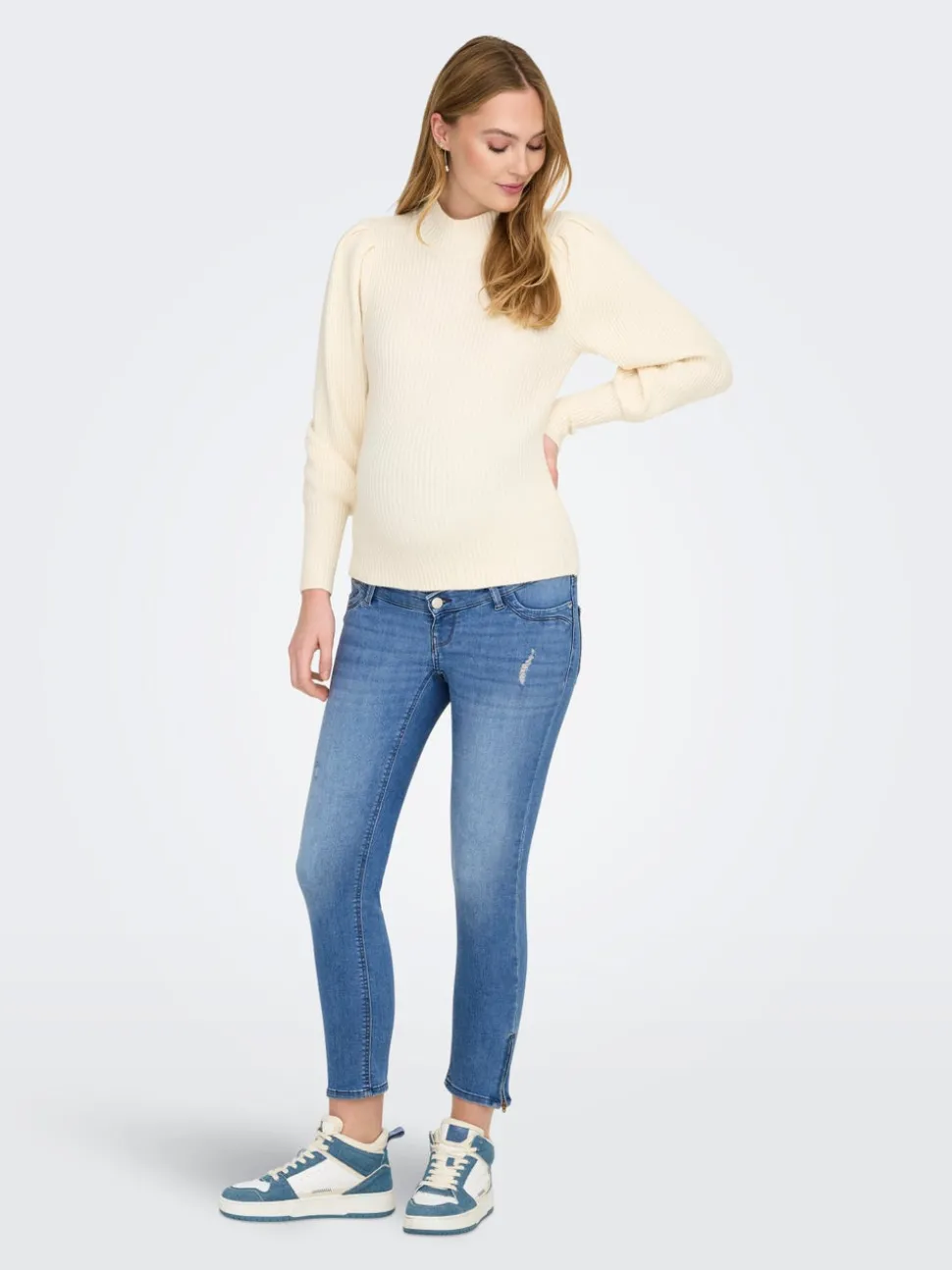 OLMKARLA Taille moyenne Skinny Fit Longueur cheville Jeans