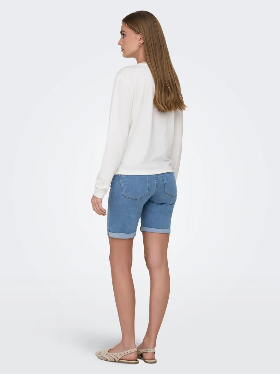 OLMRAIN Bodycon Fit Short en denim