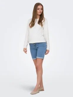 OLMRAIN Bodycon Fit Short en denim