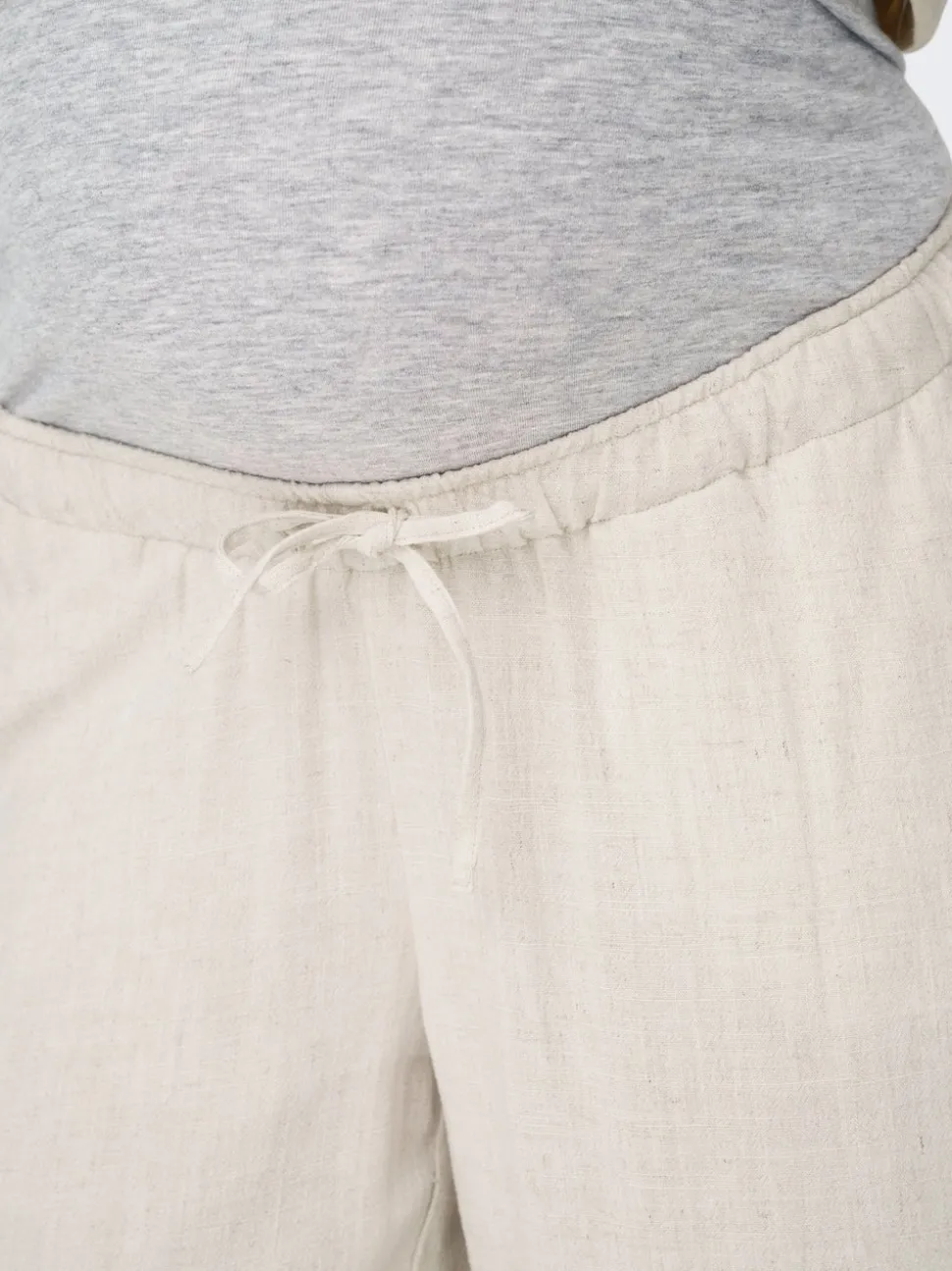 OLMSIESTA Straight Fit Lin Pantalon