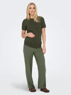 OLMSIESTA Straight Fit Lin Pantalon