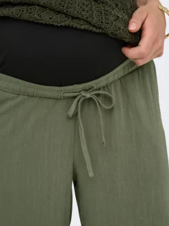OLMSIESTA Straight Fit Lin Pantalon