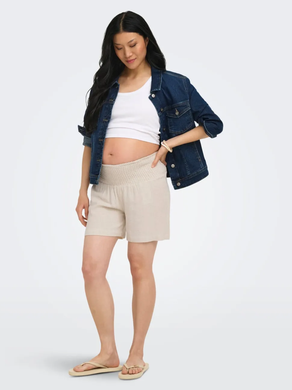 OLMSIESTA Taille moyenne Regular Fit Lin Short