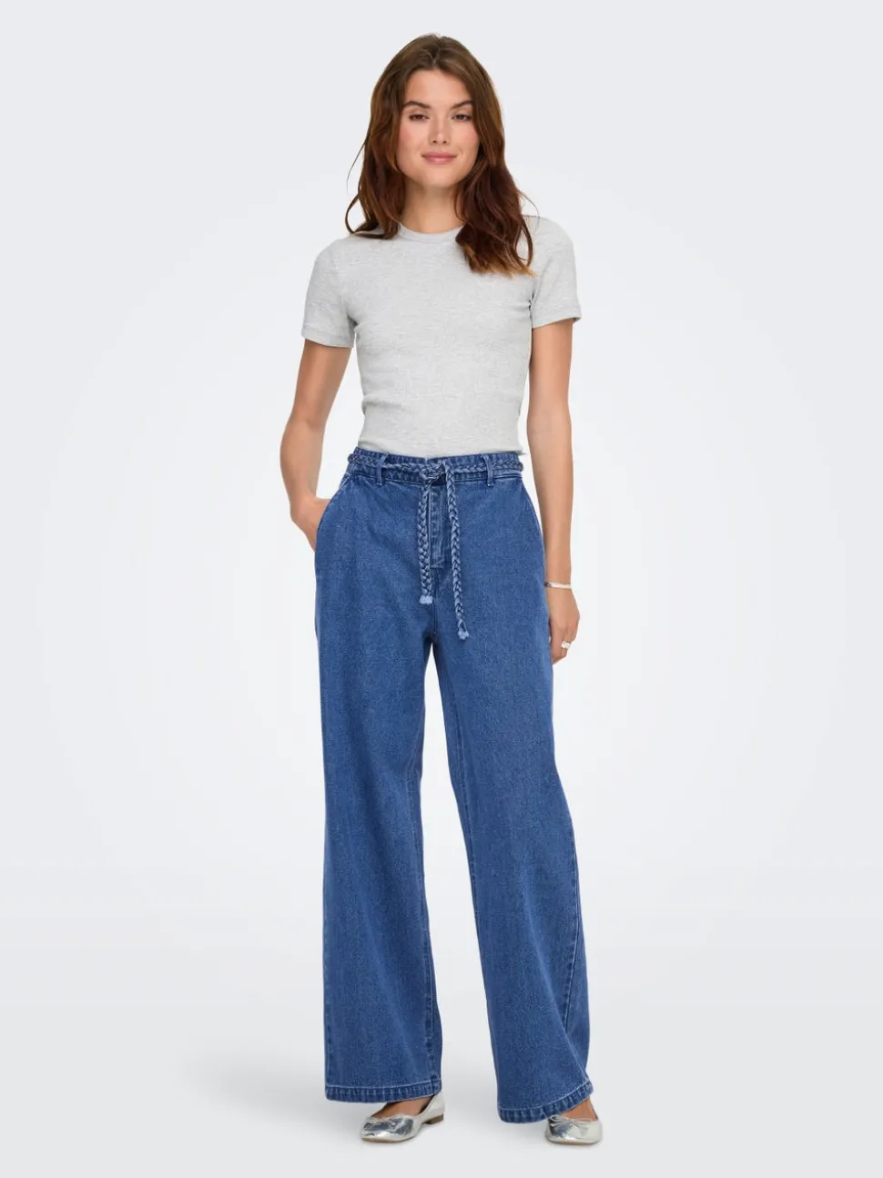 ONLARLENE Taille haute Wide Leg Fit Jeans