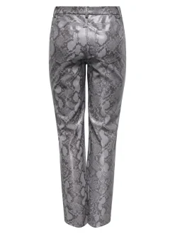 ONLAZULA Straight Fit Pantalon en cuir synthétique