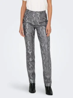 ONLAZULA Straight Fit Pantalon en cuir synthétique