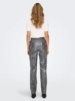 ONLAZULA Straight Fit Pantalon en cuir synthétique