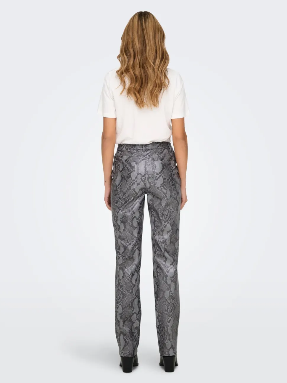 ONLAZULA Straight Fit Pantalon en cuir synthétique