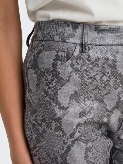 ONLAZULA Straight Fit Pantalon en cuir synthétique