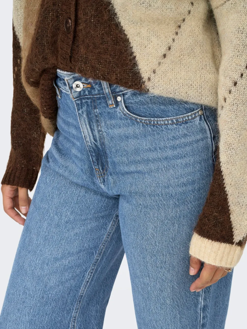 ONLBAILEY Taille haute Wide Leg Fit Jeans