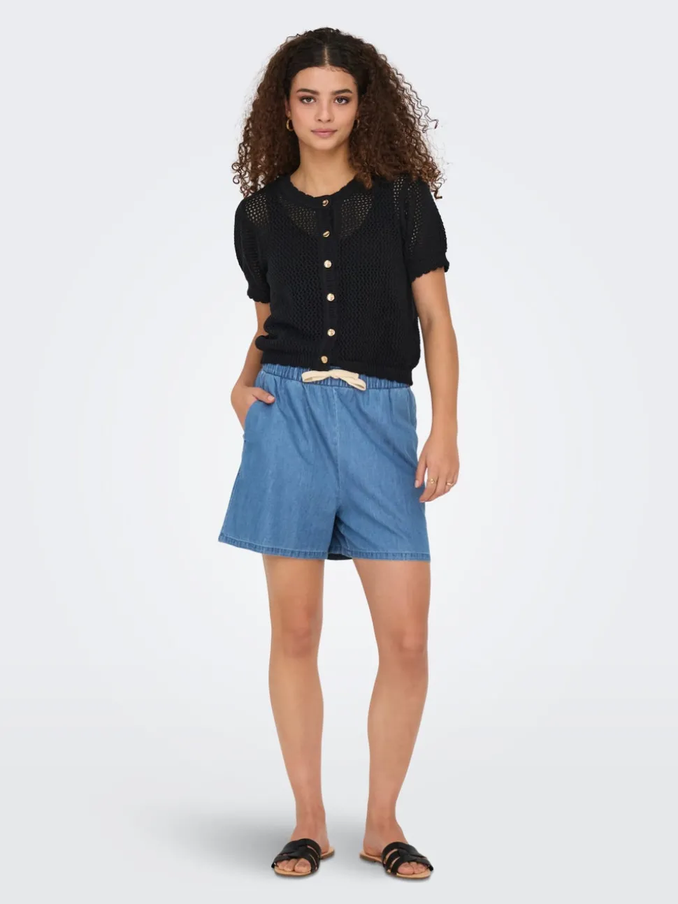 ONLBEA Straight Fit Short en denim