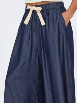 ONLBEA Taille haute Wide Leg Fit Longueur cheville Jeans