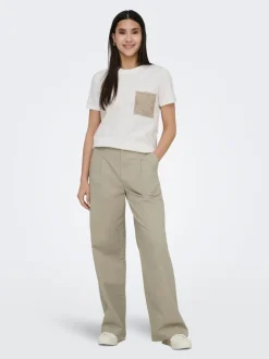 ONLBIANA Wide Leg Fit Pantalon chino