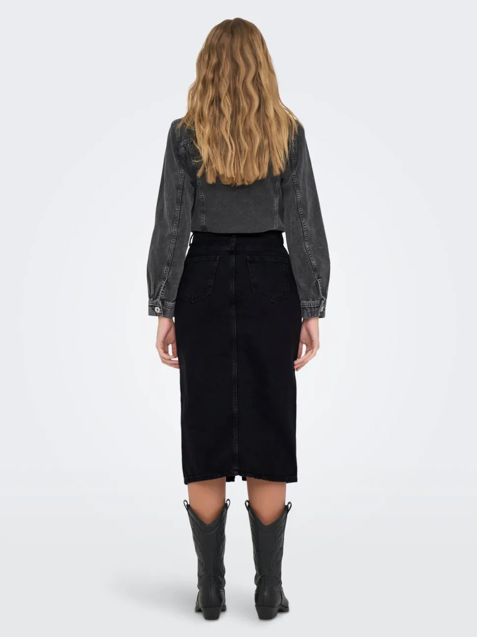ONLBIANCA Jean Jupe en denim Jupe midi