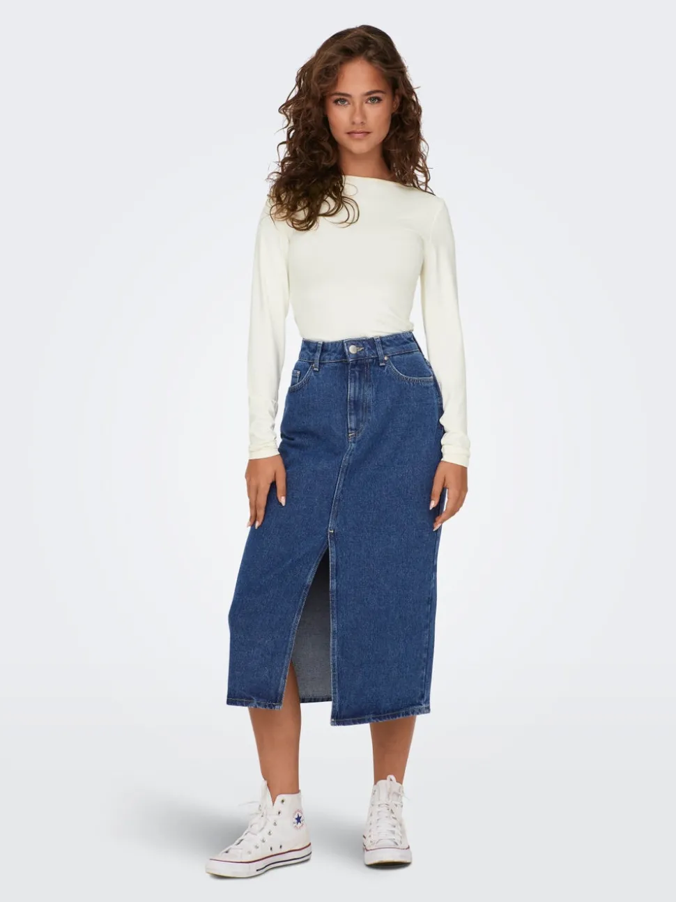 ONLBIANCA Jean Jupe en denim Jupe midi