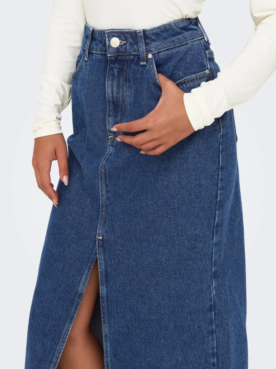 ONLBIANCA Jean Jupe en denim Jupe midi