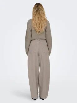 ONLBLEECKER Baggy Fit Pantalon à jambe large