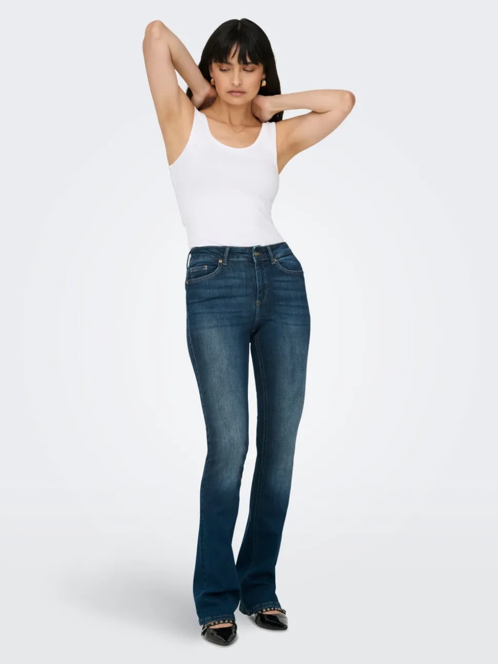 ONLBLUSH Taille moyenne Flared Fit Jeans