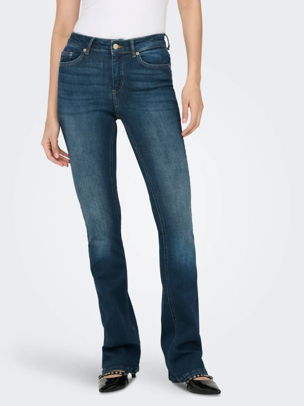ONLBLUSH Taille moyenne Flared Fit Jeans