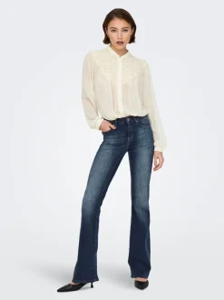 ONLBLUSH Taille moyenne Flared Fit Jeans