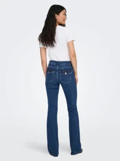 ONLBLUSH Taille moyenne Flared Fit Jeans