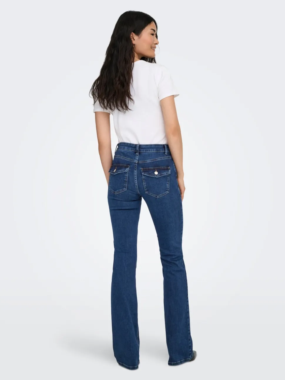 ONLBLUSH Taille moyenne Flared Fit Jeans