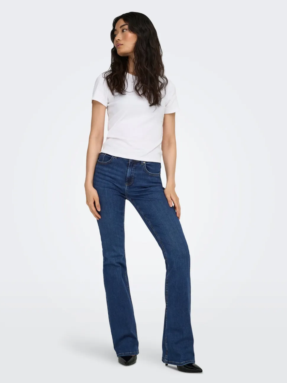 ONLBLUSH Taille moyenne Flared Fit Jeans