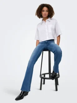 ONLBLUSH Taille moyenne Flared Fit Jeans