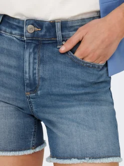 ONLBLUSH Taille moyenne Regular Fit Short en denim