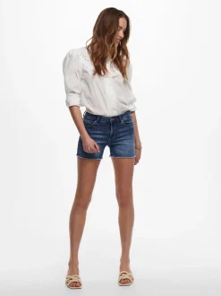 ONLBLUSH Taille moyenne Regular Fit Short en denim