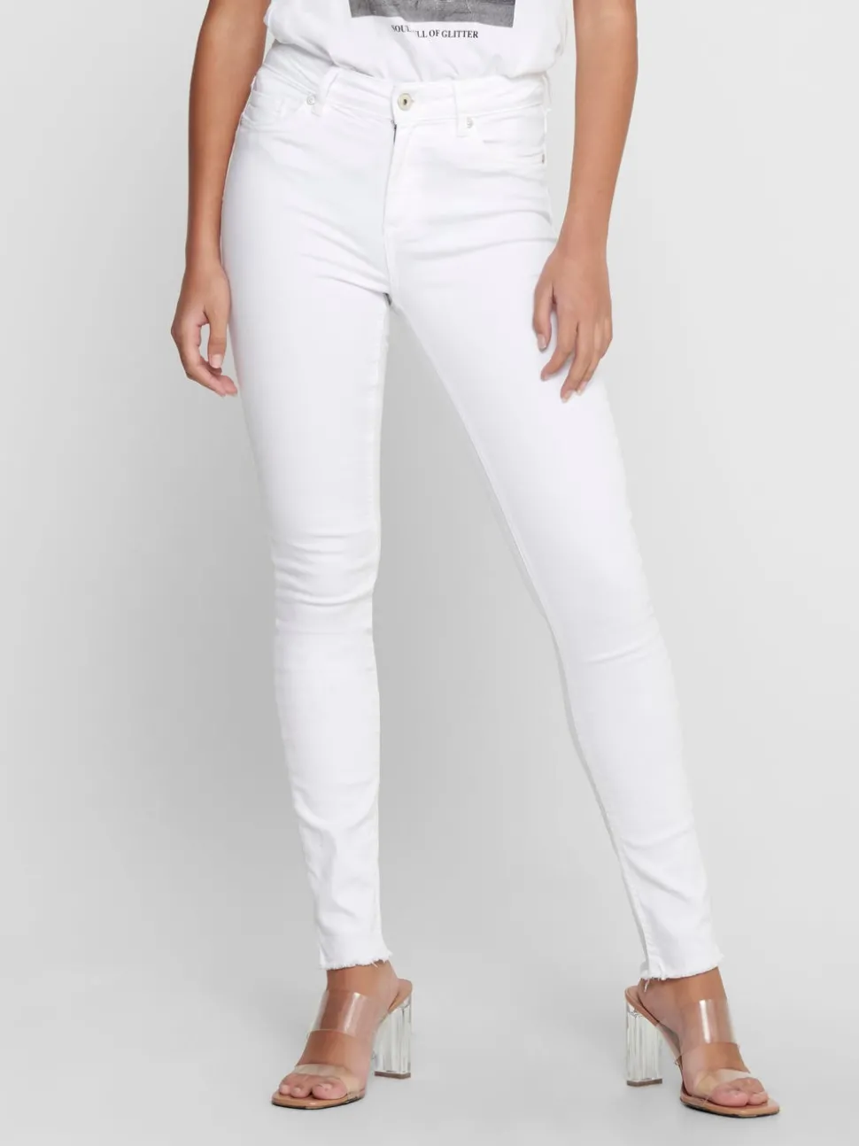 ONLBLUSH Taille moyenne Skinny Fit Longueur cheville Jeans