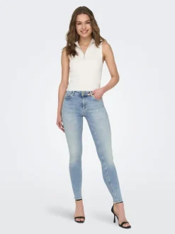 ONLBLUSH Taille moyenne Skinny Fit Longueur cheville Jeans