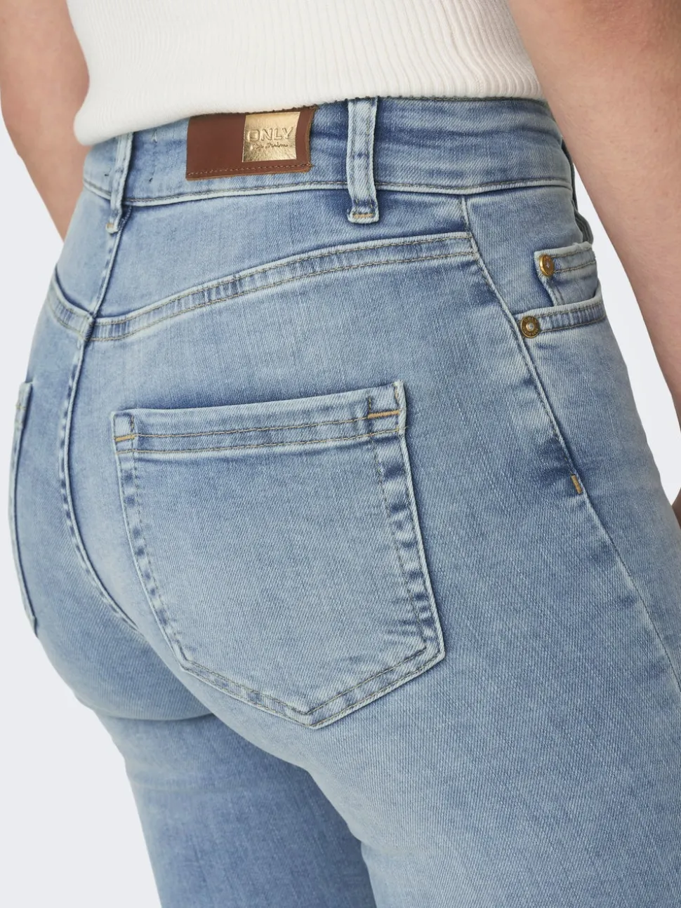 ONLBLUSH Taille moyenne Skinny Fit Longueur cheville Jeans