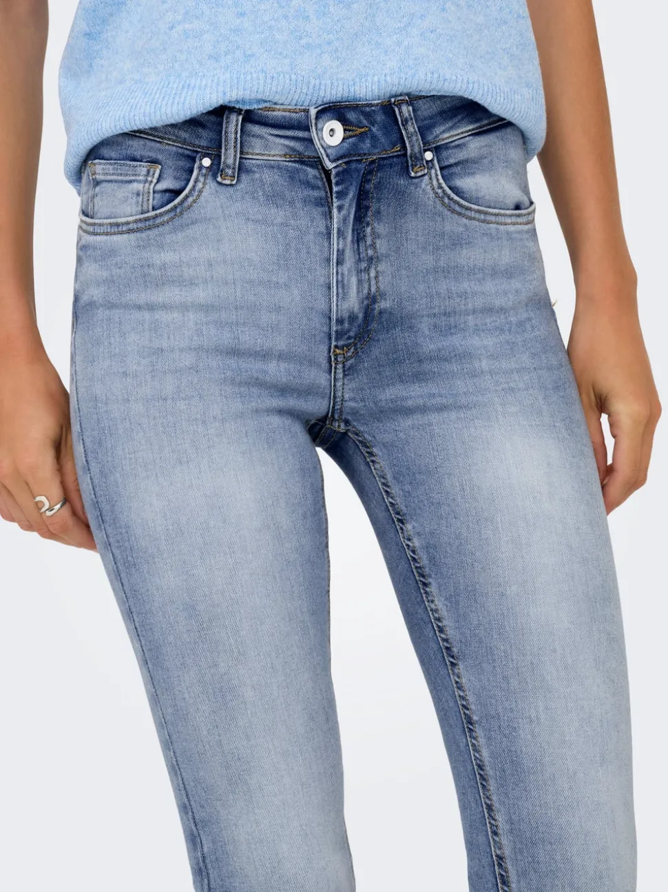 ONLBLUSH Taille moyenne Skinny Fit Longueur cheville Jeans