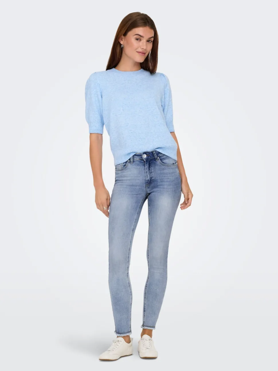 ONLBLUSH Taille moyenne Skinny Fit Longueur cheville Jeans