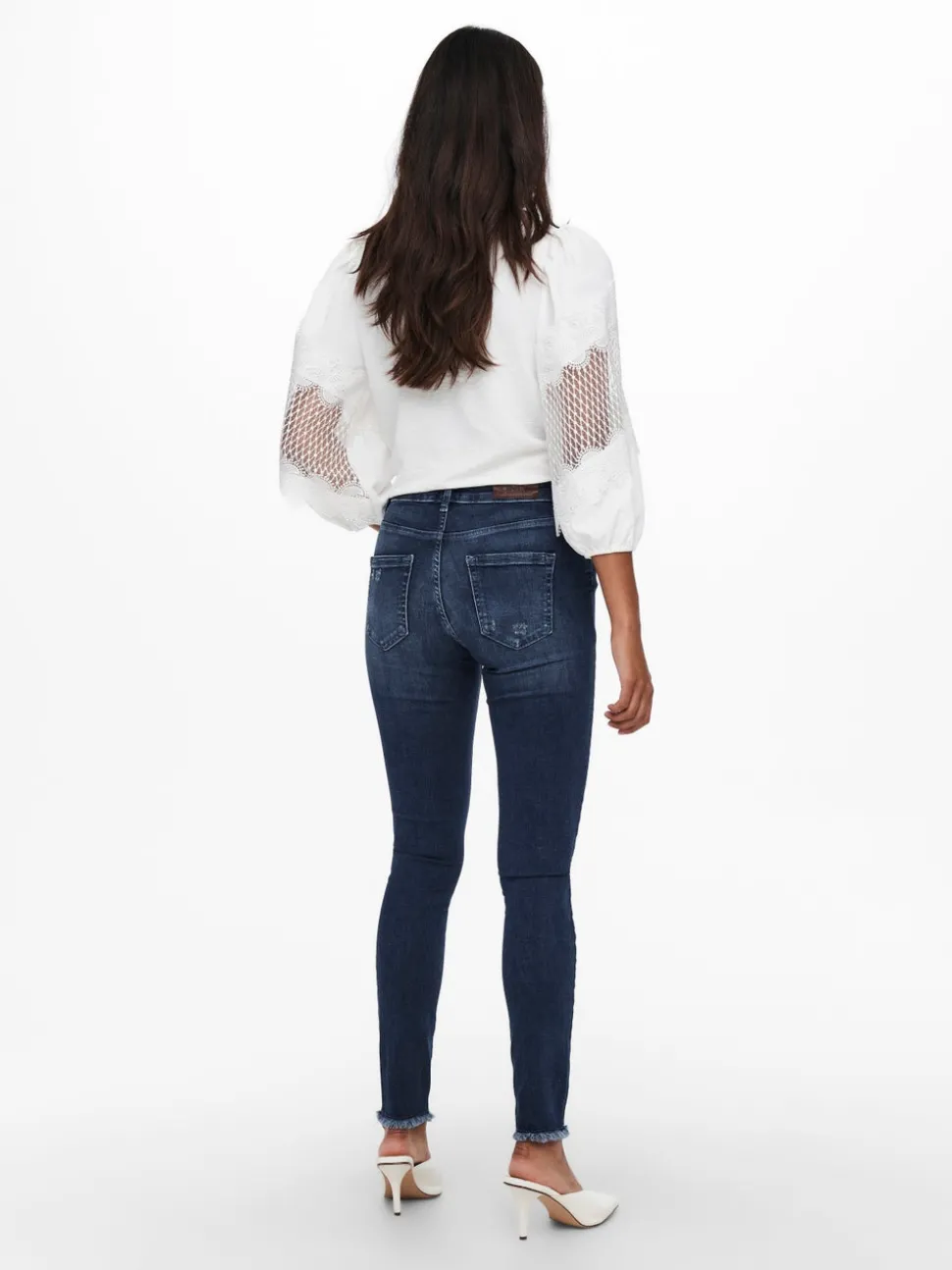 ONLBLUSH Taille moyenne Skinny Fit Longueur cheville Jeans