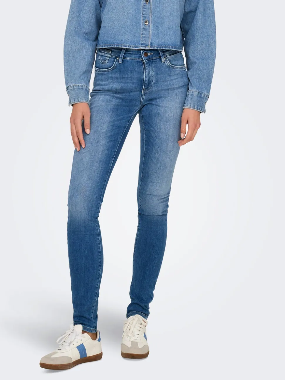 ONLBLUSH Taille moyenne Skinny Fit Jeans