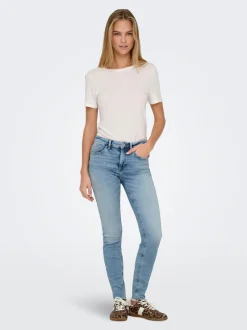 ONLBLUSH Taille moyenne Skinny Fit Longueur cheville Jeans
