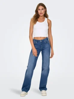 ONLBLUSH Taille moyenne Straight Fit Jeans