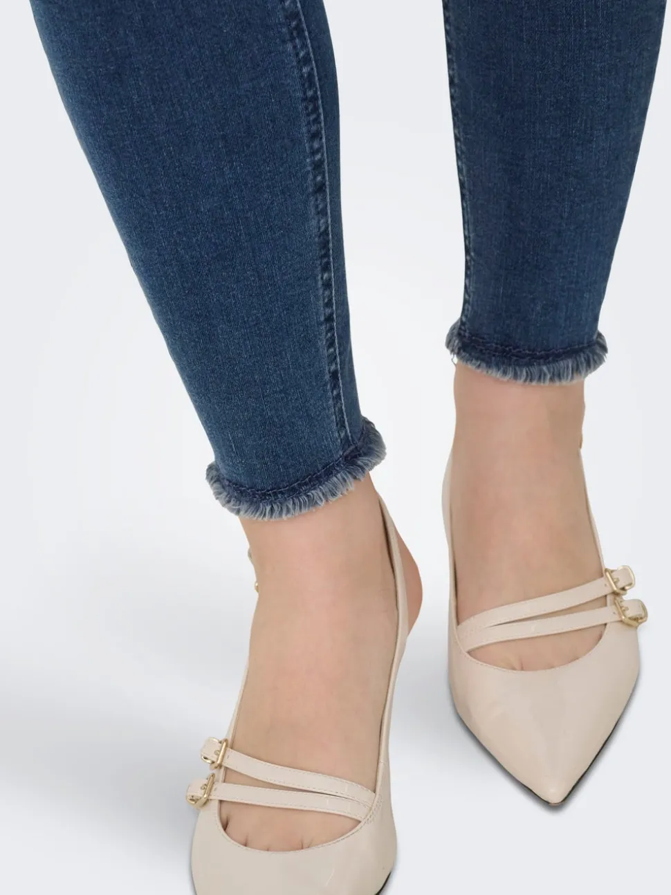 ONLBLUSH Taille moyenne Skinny Fit Longueur cheville Jeans