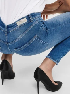 ONLBLUSH Taille moyenne Skinny Fit Longueur cheville Jeans