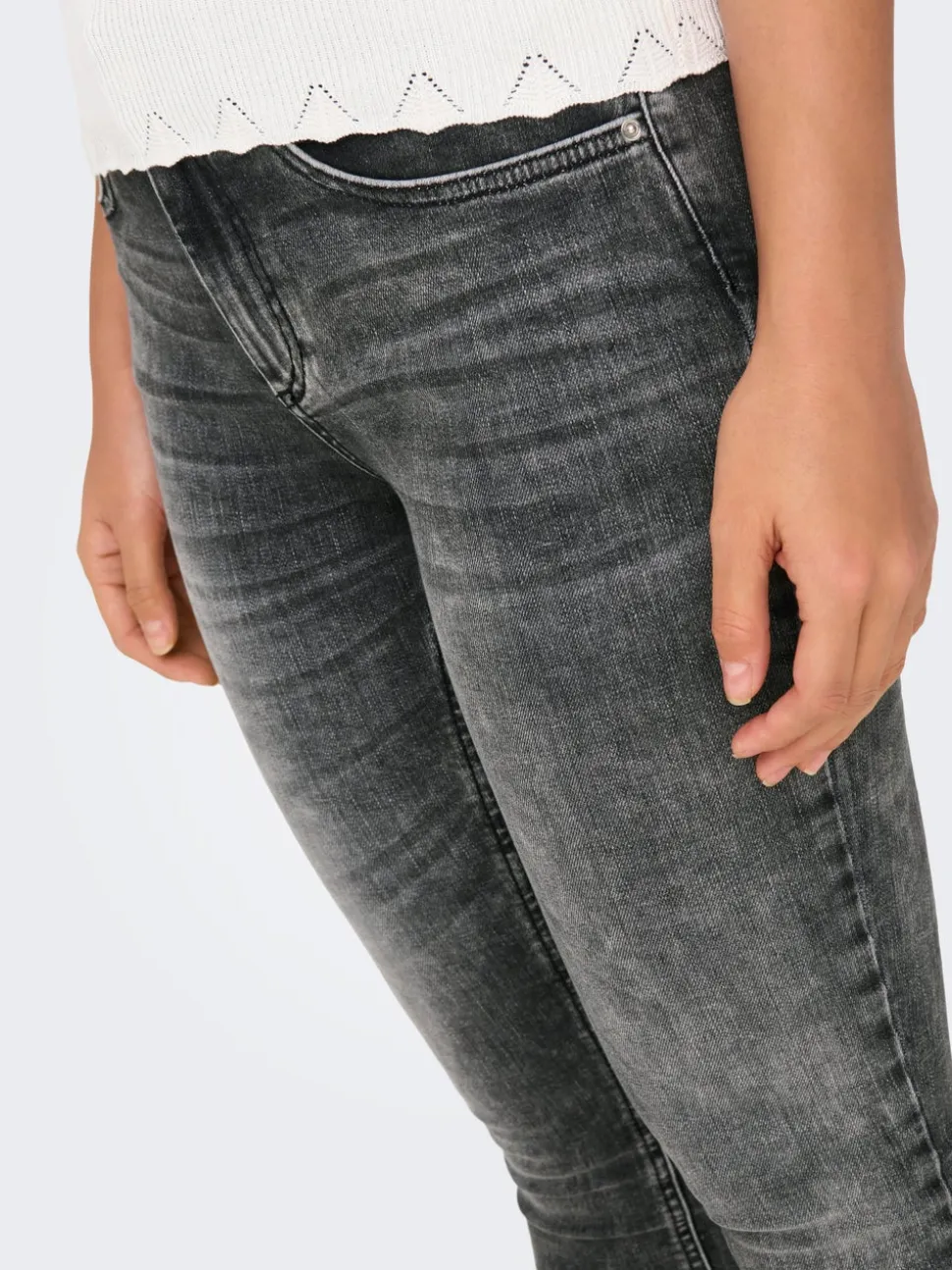 ONLBLUSH Taille moyenne Skinny Fit Longueur cheville Jeans
