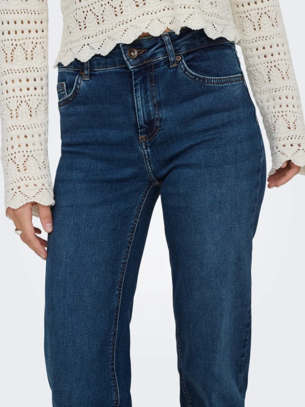ONLBLUSH Taille moyenne Straight Fit Jeans