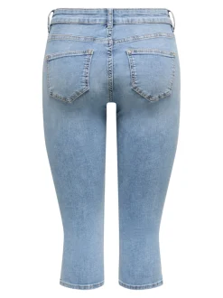 ONLBLUSH Taille moyenne Skinny Fit capri Short en denim