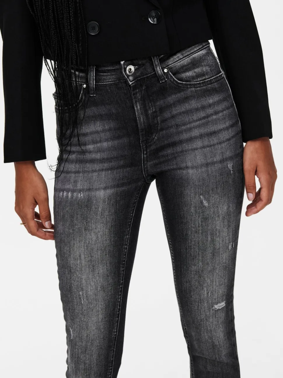 ONLBLUSH Taille moyenne Skinny Fit Longueur cheville Jeans