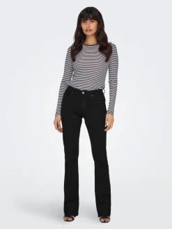 ONLBLUSH Taille moyenne Flared Fit Jeans