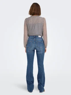 ONLBLUSH Taille moyenne Flared Fit Jeans