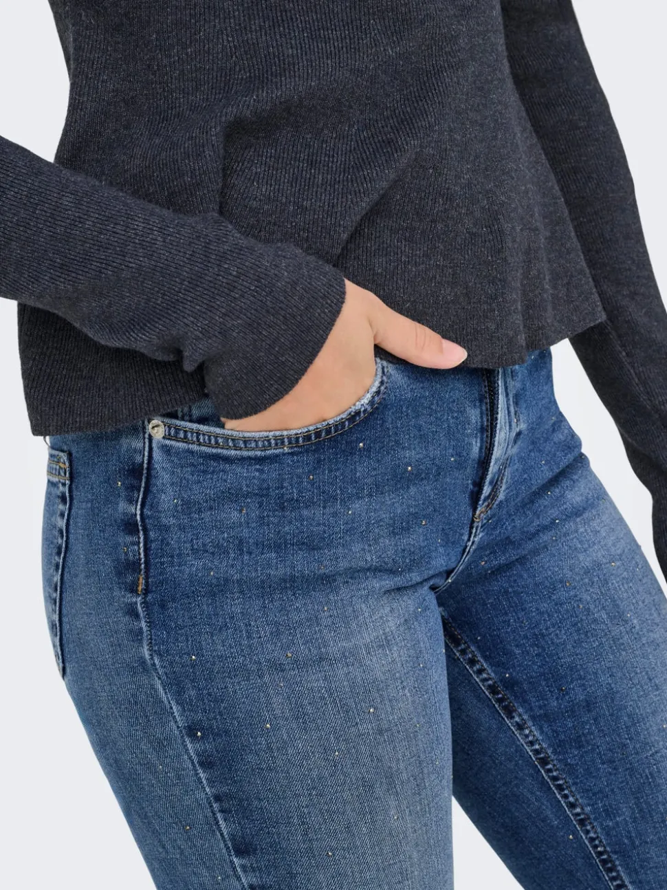ONLBLUSH Taille moyenne Flared Fit Jeans