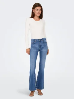 ONLBLUSH Taille moyenne Retro Flared Fit Jeans